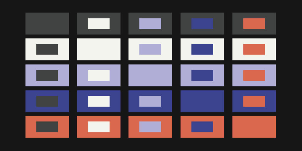 Color Testing Grid for ADA Website Compliance