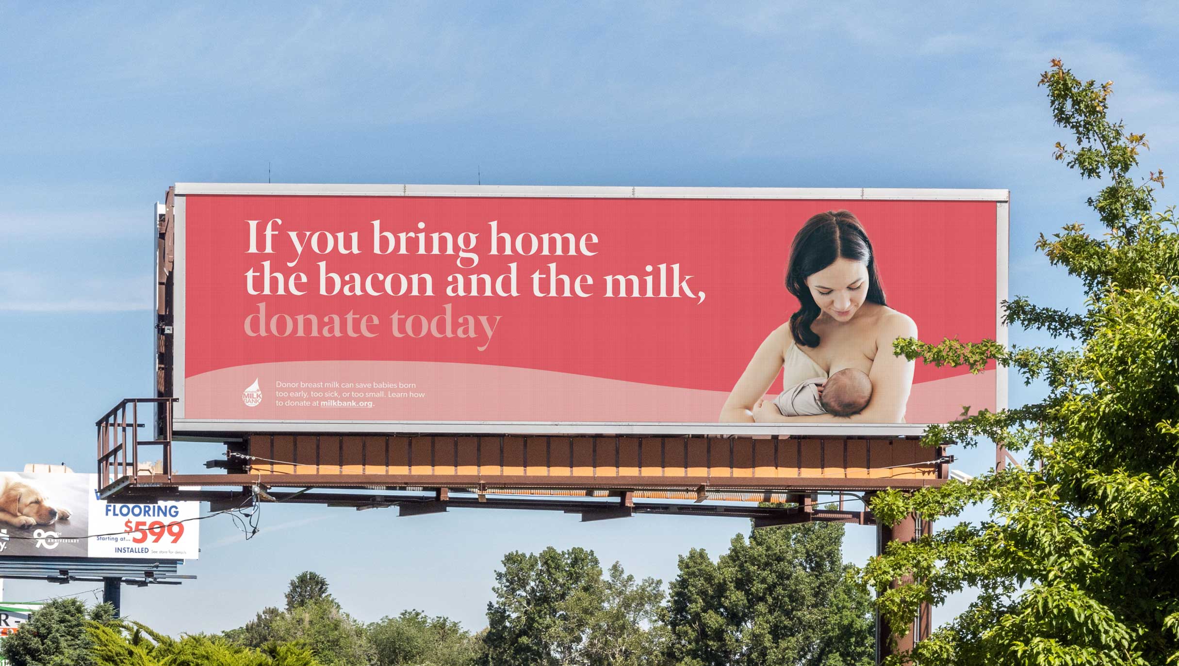 Mother's Milk Bank Austin outdoor banner