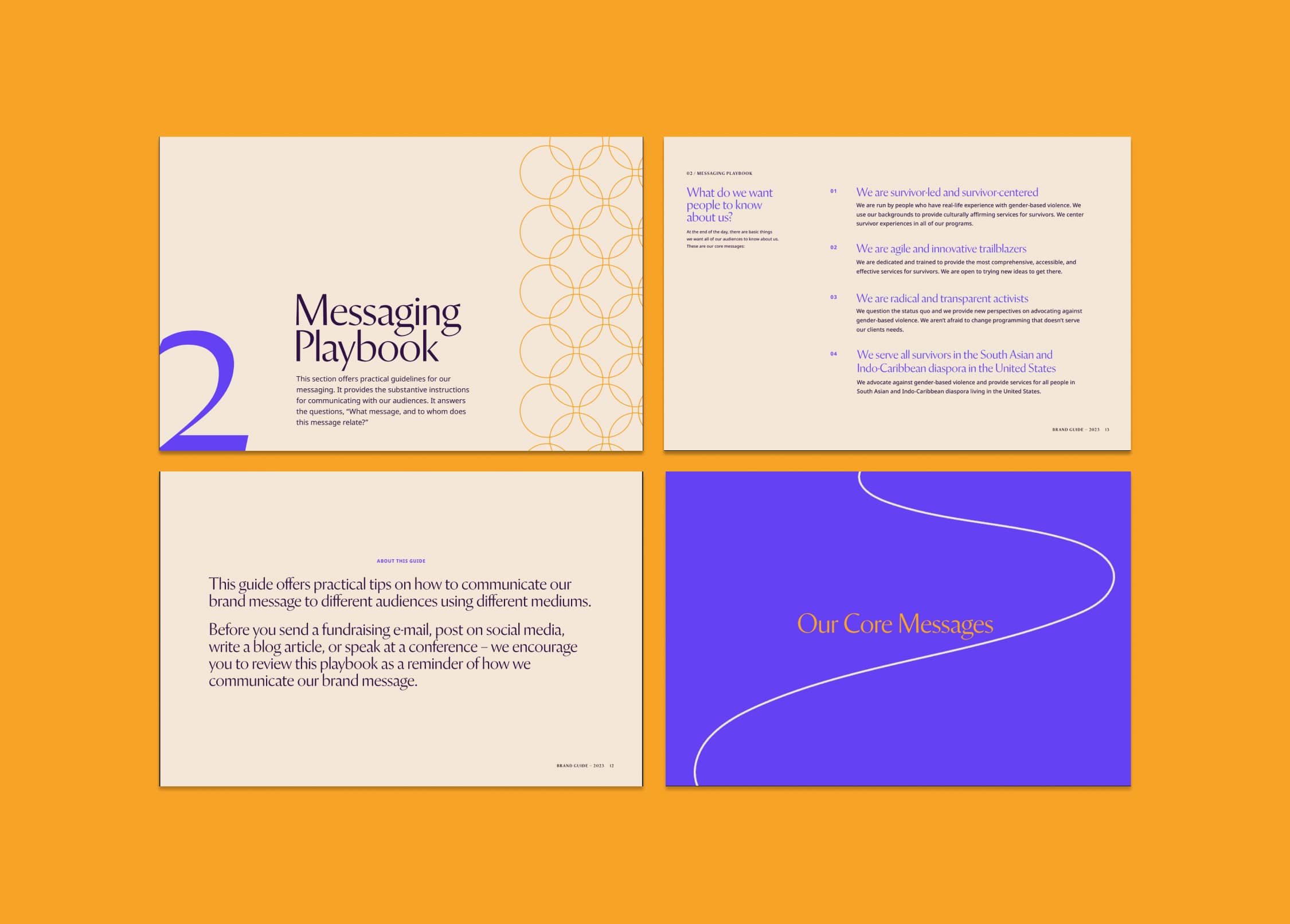 Sakhi Nonprofit Brand Guide Slides Visual Messaging Playbook