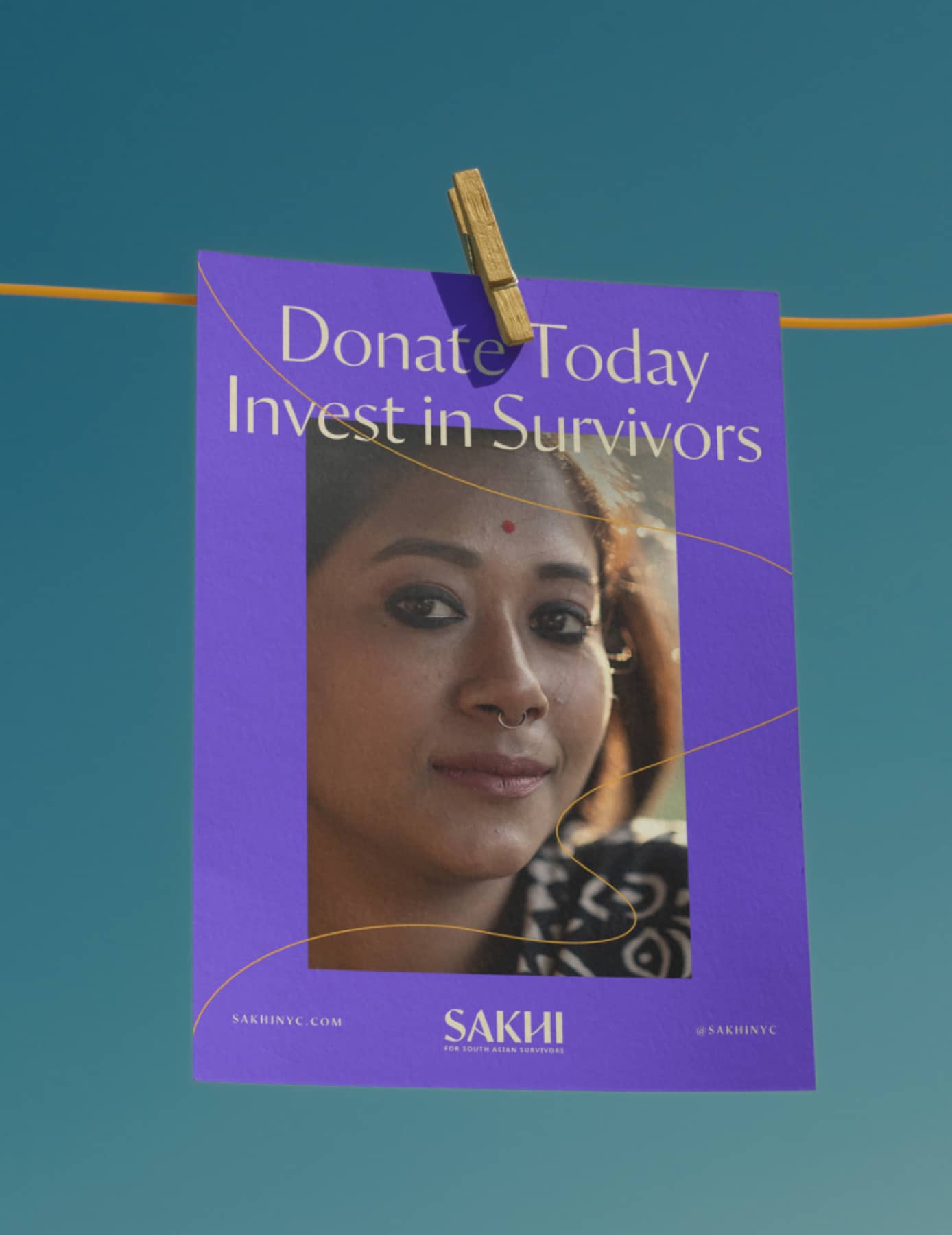 Sakhi Brand Graphic Design on poster for Nonprofit Organization