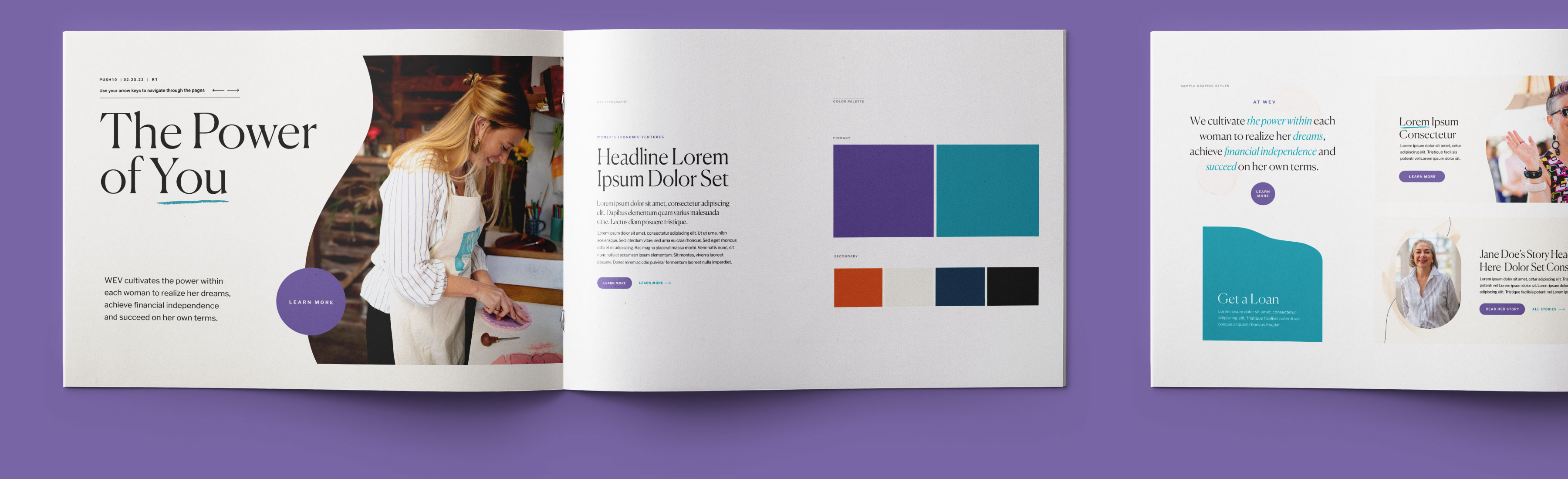 WEV nonprofit visual identity style guide