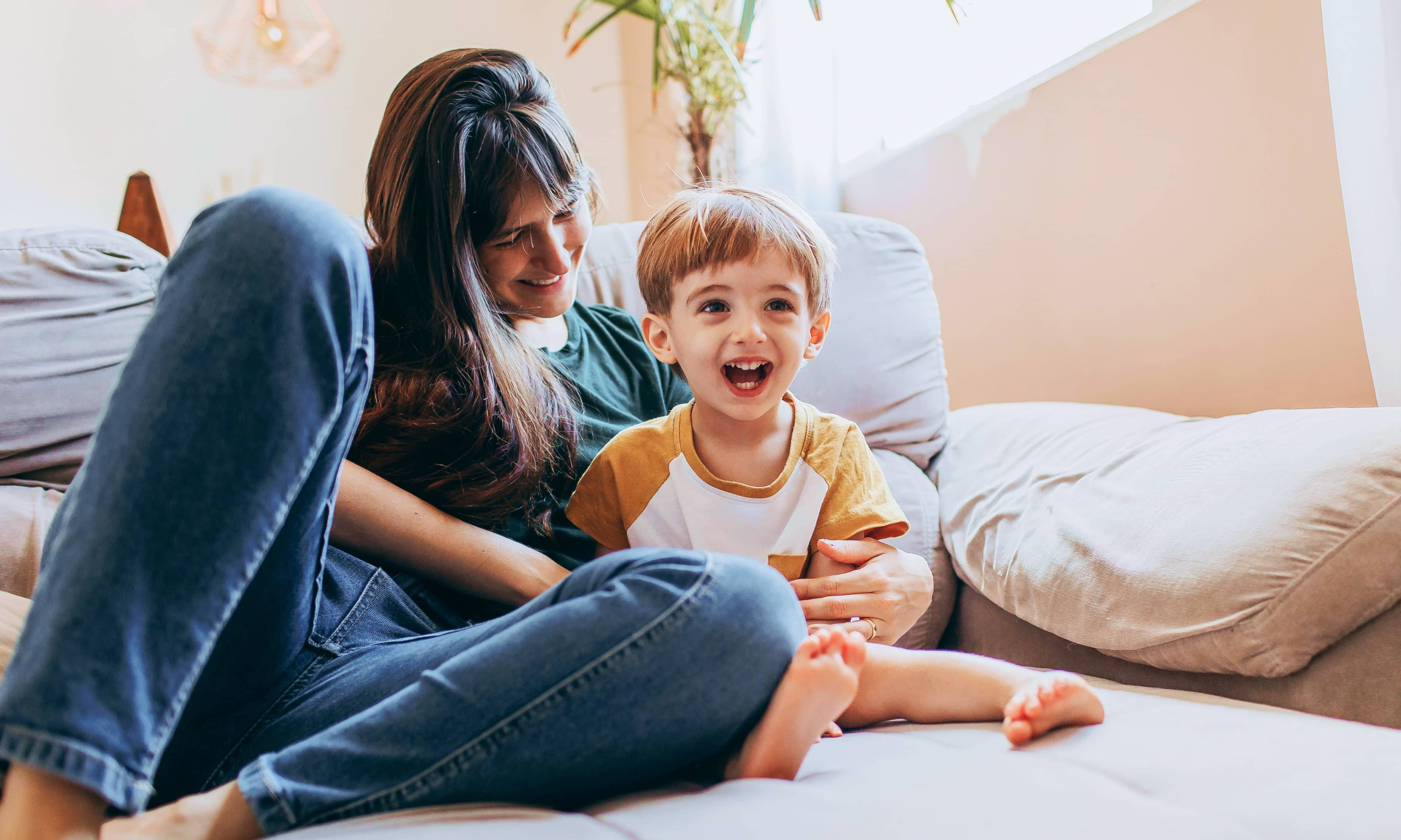 Cure Epilepsy nonprofit case study image of a mother and her son laughing