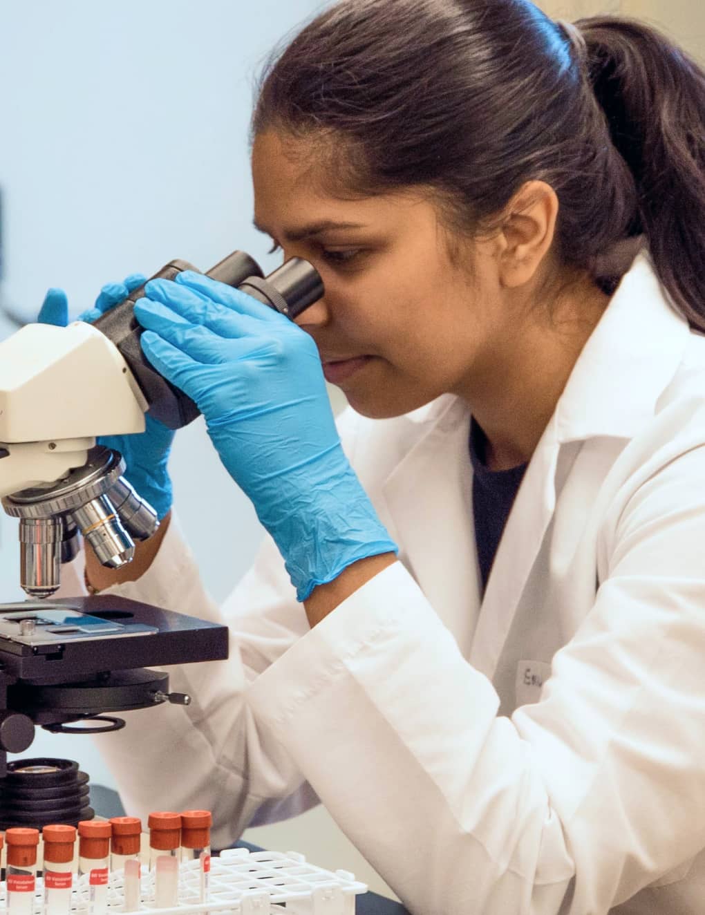 Cure Epilepsy nonprofit case study image of researcher in a lab