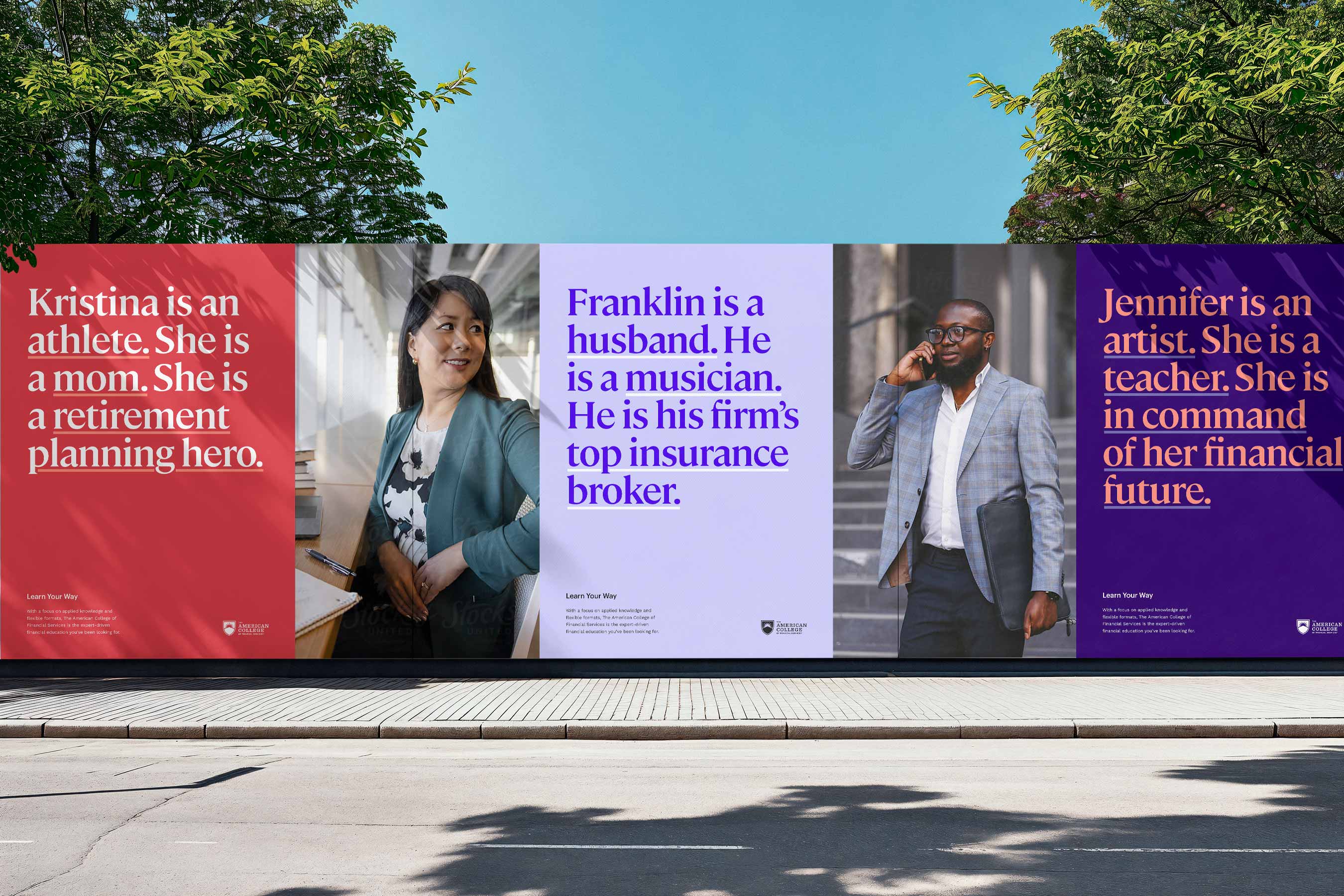 ACFS education street posters mockup