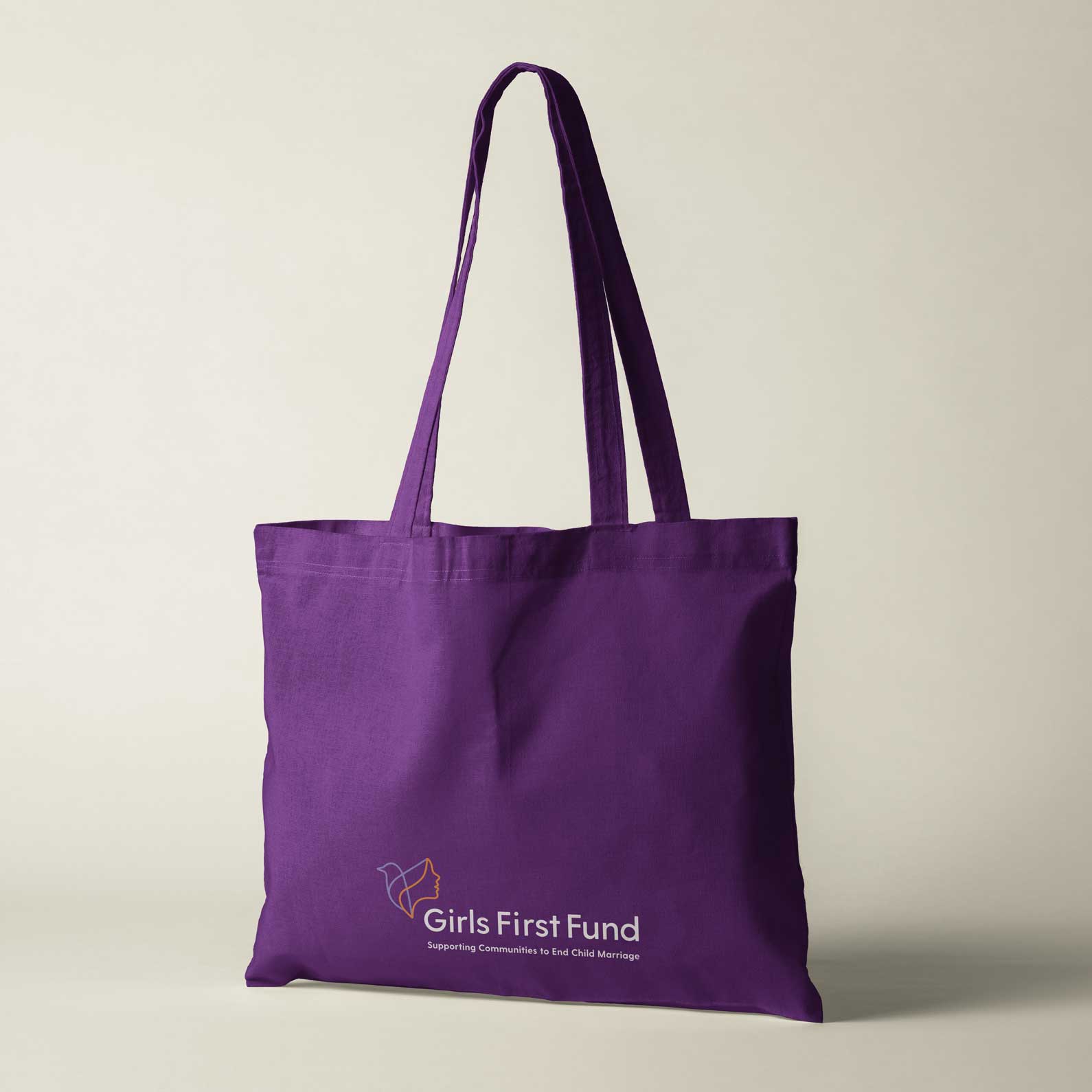 Girls First Fund nonprofit tote bag