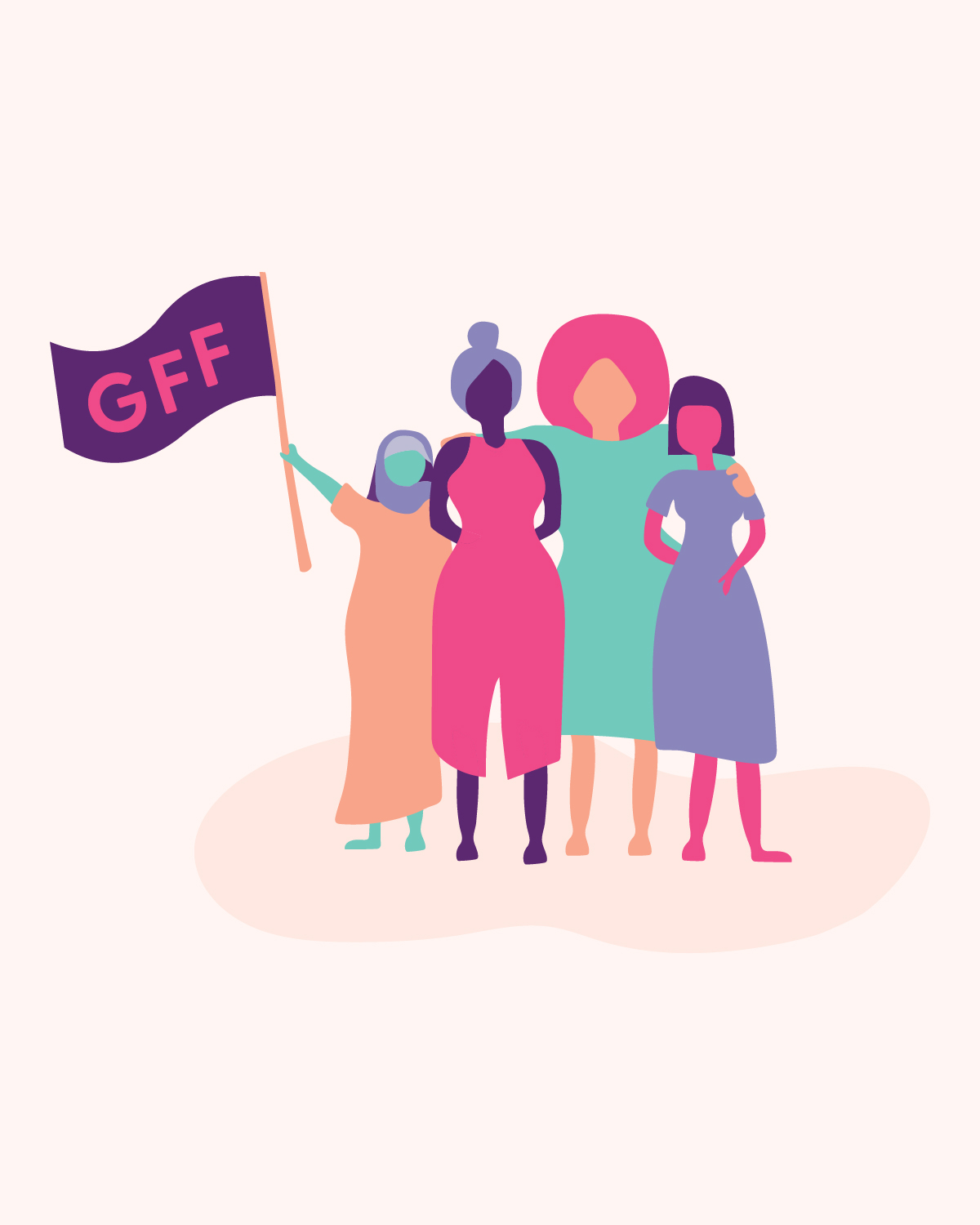 Girls First Fund nonprofit illustration