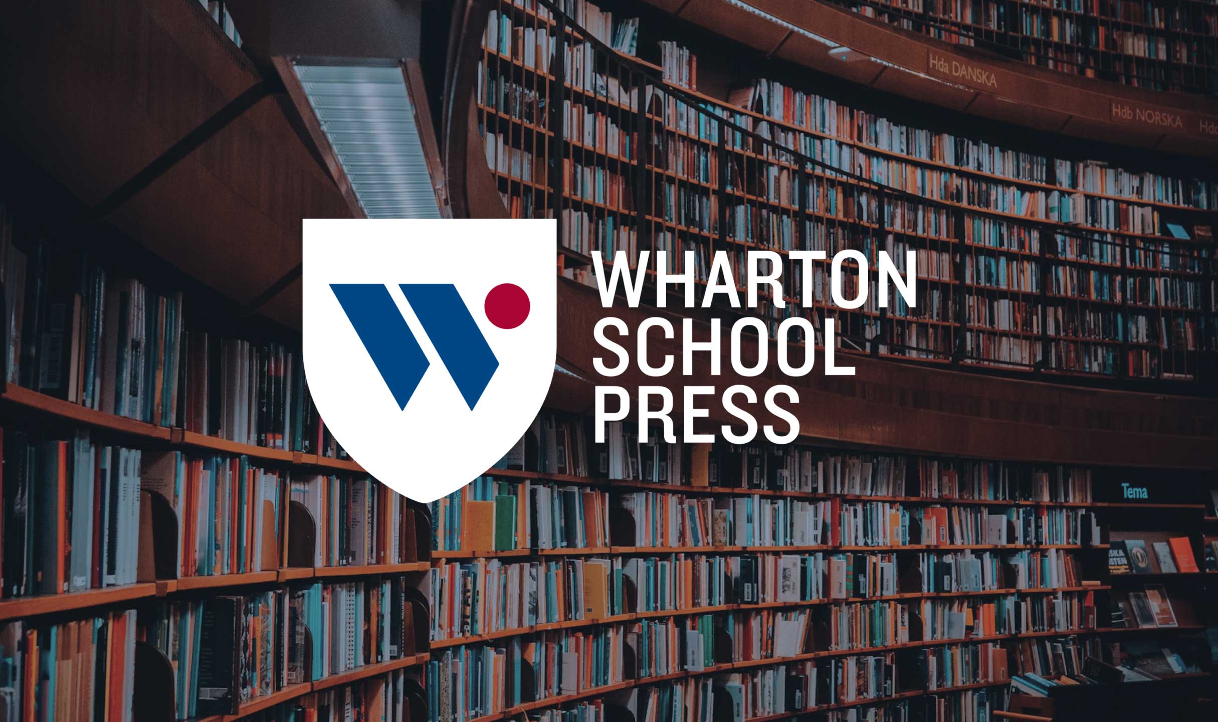 Wharton School Press education banner image with logo