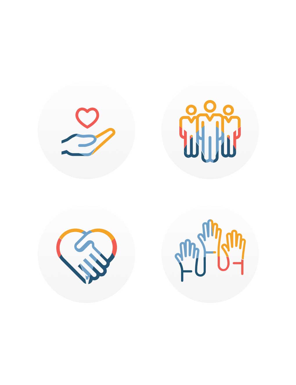 Virtua Health foundation branded icons